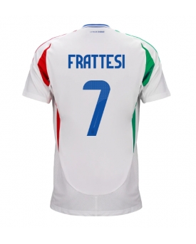 Italia Davide Frattesi #7 Maglia Gara Trasferta Repliche Europei 2024